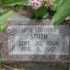 Headstone - Jane Leatham Smith - Little Butte Cemetery - Annis, ID