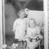 Glenice (standing) and Dwinna Smith at the Martha Marler Home in Thorton, ID