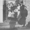 George Allen, Mary Marler, Glenice Smith, Lila Marler, Dwinna, Leon Smith, Ann Napper, George and Martha Marler in Thornton, Idaho