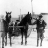 Steve Spaulding, Unknown,  Leon Smith behind Marler Home in Thorton, ID