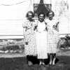 Dwinna & Glenice Smith with friend at the Smith home in Thorton, Id