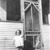 Dwinna Mary Smith on the Backporch at Eugene\'s Home in Thorton, ID