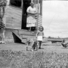 Dwinna Mary Bennett at Grandma Smith\'s Farm in Thorton, ID