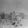 Sally, Jenny, Nancy, Bennett, Ellen Anderson at Smith Farm in Thorton, Idaho