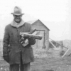 Eugene Smith  at Peter Christiansen Built Shed  Smith Farm Thorton, ID