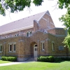 Front View of Logan Fourth Ward Building.  Thomas X. was Bishop of the Ward for more than Forty Years