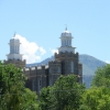 View of the Logan Temple in Logan, Utah