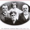 Collage showing Four Generations of Smiths - Thomas X., Orson, Ezra, and Clain