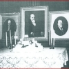 Display from the Smith Family 2009 Reunion showing Thomas X. Smith as Bishop of the Logan 4th Ward and his Councilors