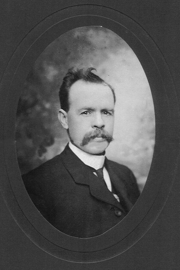This is a photograph of George Fred Smith, the son of George W. Smith, taken around 1896